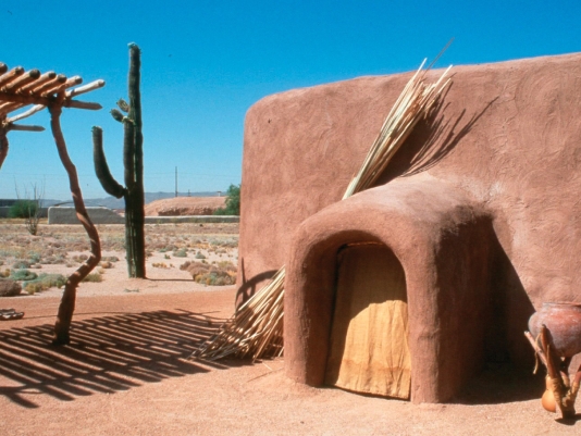 Dwelling at the S'edav Va'aki Museum